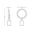 H-DL-06 Pen Holder Storage LED Makeup Mirror(White)