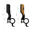 2 PCS Manual Men Stainless Steel Ring Razor Without Blade(Gold)