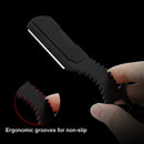 2 PCS Manual Men Stainless Steel Ring Razor Without Blade(Gold)