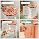 HZ03 Five-Layer Multifunctional Jewelry Storage Box(White)