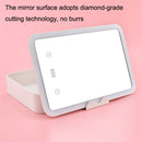 FD001 LED Dimming Makeup Mirror With Storage Makeup Box(Mint Green)