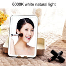 FD001 LED Dimming Makeup Mirror With Storage Makeup Box(Mint Green)