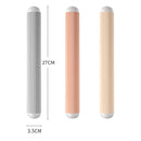 2 PCS Exhaust Rolling Pin Plastic Anti-Mold Non-Stick Rolling Pin(Grey)