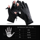 Outdoor Sports Riding Warm Gloves Touch Screen Fingerless Fishing Gloves, Size: M(Black)