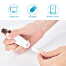 BZ-202 USB Electric Shaver Eyebrow Trimmer(White)