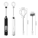 Electric Handheld Mini Coffee Milk Frother, Color: J-3 White