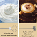 Electric Handheld Mini Coffee Milk Frother, Color: J-3 White