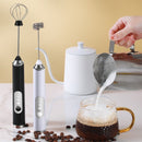 Electric Handheld Mini Coffee Milk Frother, Color: J-3 White