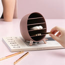 LSHZ08 Five-Layers Desktop Cosmetics Storage Box(Pink)