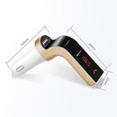 G7 Car Hands-Free Bluetooth FM Player MP3(Rose Gold)
