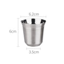 304 Stainless Steel Coffee Capsule Cup Double Insulation Coffee Cup, Style: Small Single Cup