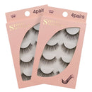 2 Sets SHIDISHANGPIN 3D Mink False Eyelashes Naturally Thick Eyelashes(G105)