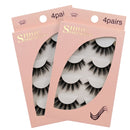 2 Sets SHIDISHANGPIN 3D Mink False Eyelashes Naturally Thick Eyelashes(G107)