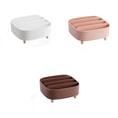 LSHZ09 Desktop Compartment Cosmetic Storage Box(Bean Red)