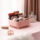 LSHZ09 Desktop Compartment Cosmetic Storage Box(Bean Red)
