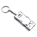2 PCS Outdoor High Decibel Stainless Steel Three-Tube Survival Rescue Whistle(Silver)