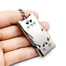 2 PCS Outdoor High Decibel Stainless Steel Three-Tube Survival Rescue Whistle(Silver)