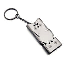 2 PCS Outdoor High Decibel Stainless Steel Three-Tube Survival Rescue Whistle(Grey)