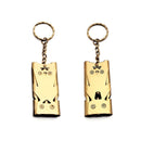 2 PCS Outdoor High Decibel Stainless Steel Three-Tube Survival Rescue Whistle(Gold)