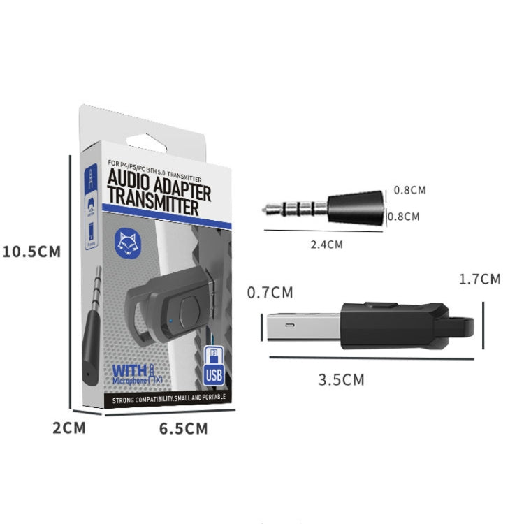 Bluetooth Audio Transmitter For PS5 / PS4 / PC(Black)