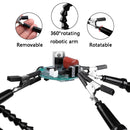 Six-Jaw LED Lamp Magnifying Glass Soldering Station with Fan(N-SS6LMF-BK9)