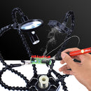 Six-Jaw LED Lamp Magnifying Glass Soldering Station with Fan(N-SS6LF-BK9)