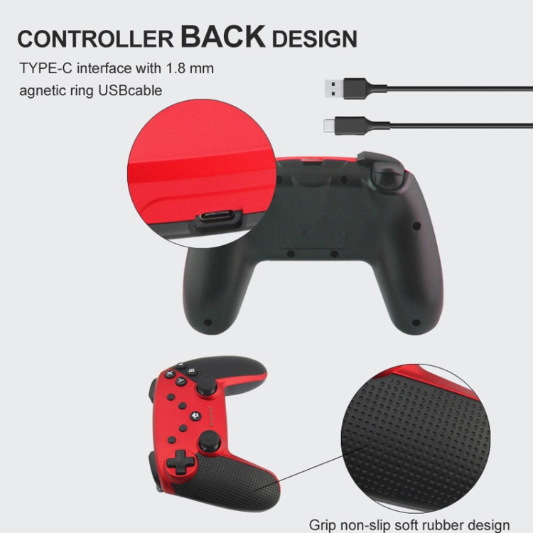 HS-SW520 3 In 1 Gamepad For Switch / PC / Android(Black)