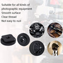 2 PCS Aluminum Hot Shoe Single Nut Screw 5/8 Male to 1/4 Female Adapter