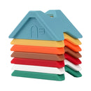 Silicone Stacking Building Blocks Children Toys(Blue)