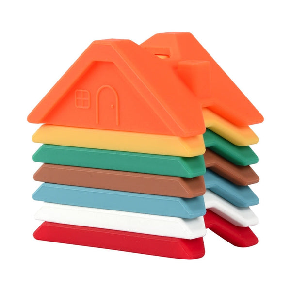 Silicone Stacking Building Blocks Children Toys(Orange)