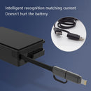 KP-A30 PD 30W Type-C / 8 Pin 2 In 1 Telescopic Cable Charger(EU Plug)