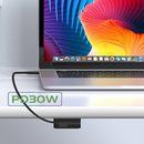 KP-A30 PD 30W Type-C / 8 Pin 2 In 1 Telescopic Cable Charger(EU Plug)