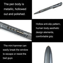 GB016 Aluminum Alloy Hollow Broken Window Survival Pen, Random Color Delivery