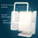 430 Three-Sided Folding LED Makeup Mirror Table Lamp Charging Style
