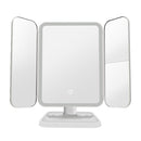 430 Three-Sided Folding LED Makeup Mirror Table Lamp Three-color Light Charging Style