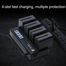 FB F970 4 Slot Battery Fast Charger For Sony NP-F970 / NP-F960, CN PLug