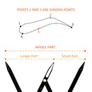 Eyebrow Ruler Three-point Positioning Balance Eyebrow Card(Gold)