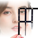 Eyebrow Ruler Three-point Positioning Balance Eyebrow Card(Gold)