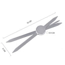 Three-point Positioning Tattoo Measuring Eyebrow Ruler(Silver)