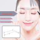 Three-point Positioning Tattoo Measuring Eyebrow Ruler(Silver)