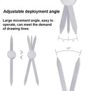 Three-point Positioning Tattoo Measuring Eyebrow Ruler(Gold)