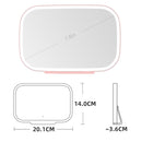 Car Sun Visor Makeup Mirror With LED Light(White)