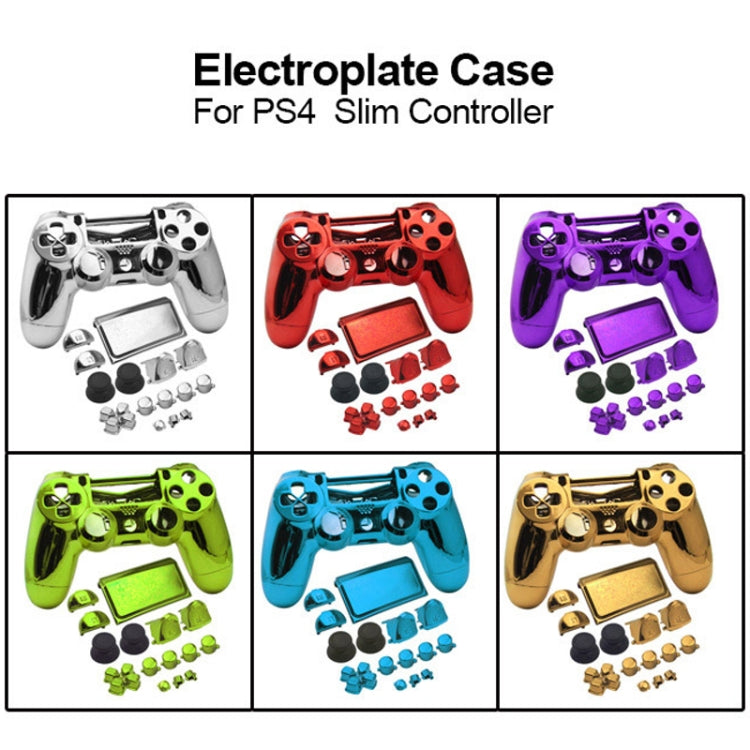 Electroplated Protective Case For PS4 Slim(Red)