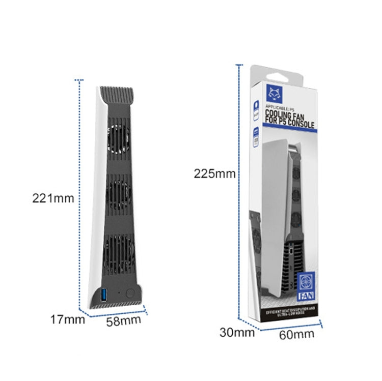Game Console Cooling Fan For PS5(White)