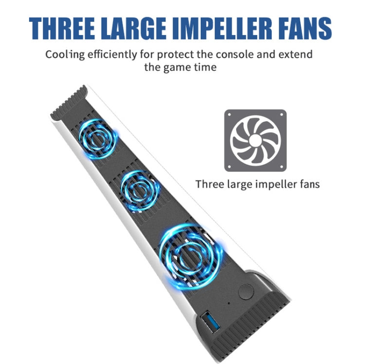 Game Console Cooling Fan For PS5(White)