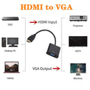 ZHQ008 HD HDMI To VGA Converter with Audio(Black)