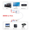 ZHQ008 HD HDMI To VGA Converter with Audio(White)