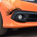 5 Pairs Car Big Lamp Eyebrow Sticker Sexy Eye Eyelash Car Sticker(Yellow )