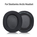 1 Pair Sponge Headset Pad for Steelseries Arctis Pro 3 / Arctis 3 / 5 / 7(Black Gel)