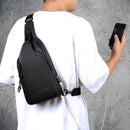 WEIXIER XB301 Men Chest Bag Outdoor Leisure Messenger Bag(Gray)